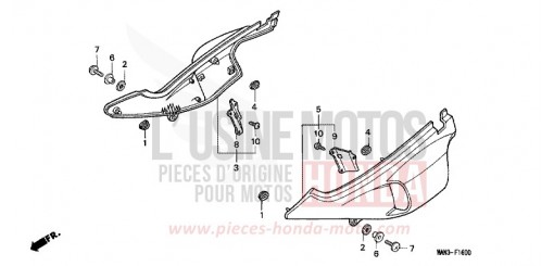 SIDE COVER (1) NX650S de 1995